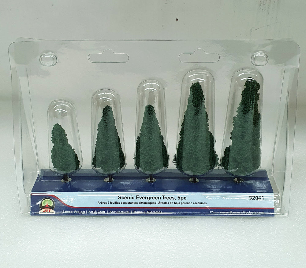 62-112mm Evergreen trees (5) - Model - Image - Pop Weasel