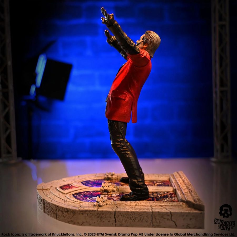 Pop Weasel - Image 2 of Ghost - Papa Emeritus 4 (Red Jacket) Rock Iconz Statue - KnuckleBonz - Statue - Image - Pop Weasel