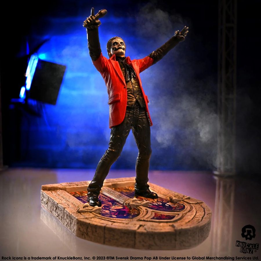 Pop Weasel - Image 5 of Ghost - Papa Emeritus 4 (Red Jacket) Rock Iconz Statue - KnuckleBonz - Statue - Image - Pop Weasel