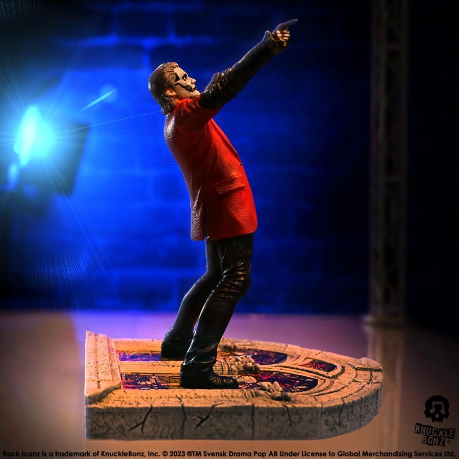 Pop Weasel - Image 6 of Ghost - Papa Emeritus 4 (Red Jacket) Rock Iconz Statue - KnuckleBonz - Statue - Image - Pop Weasel