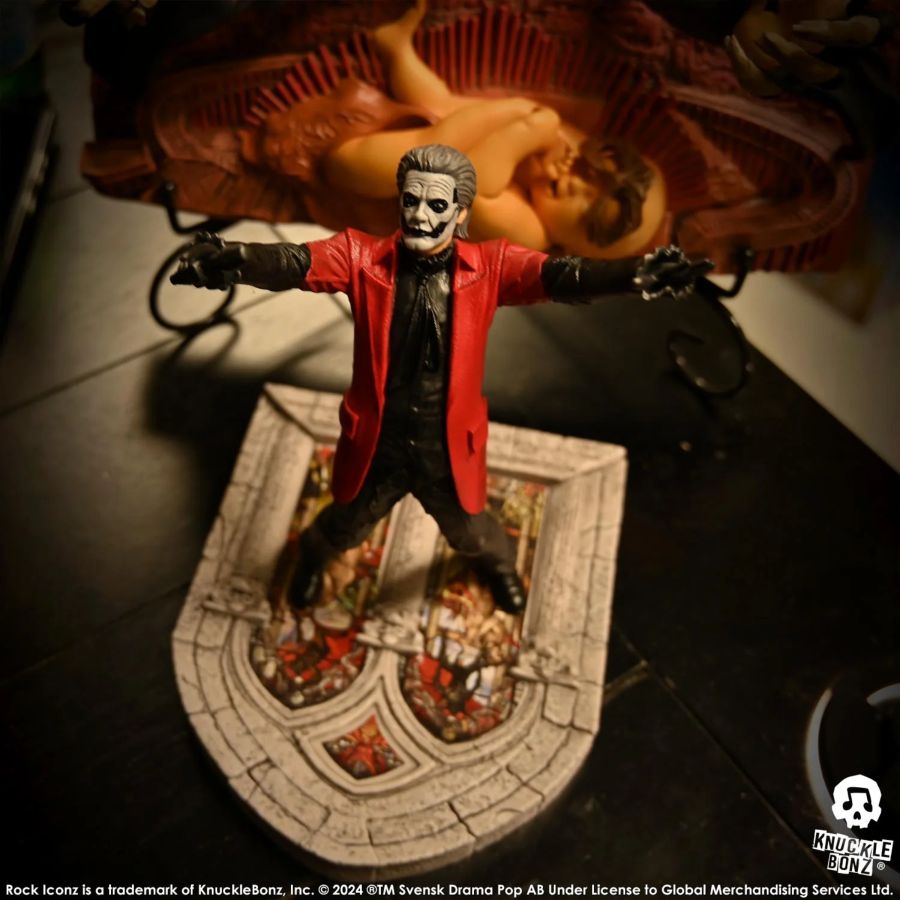 Pop Weasel - Image 7 of Ghost - Papa Emeritus 4 (Red Jacket) Rock Iconz Statue - KnuckleBonz