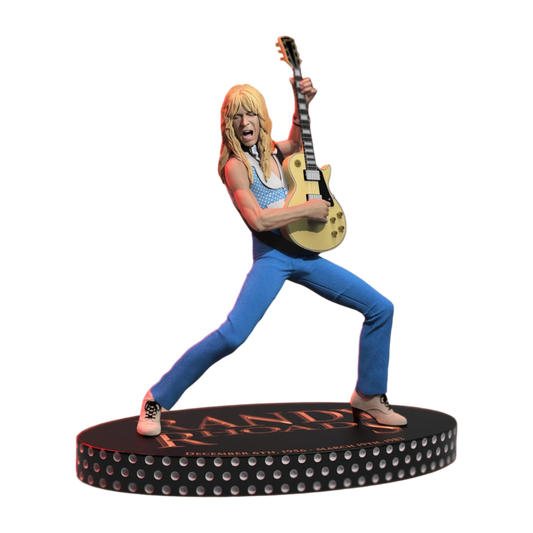 Randy Rhoads 4 - The Early Years (Blue Version) Rock Iconz Statue - Knucklebonz