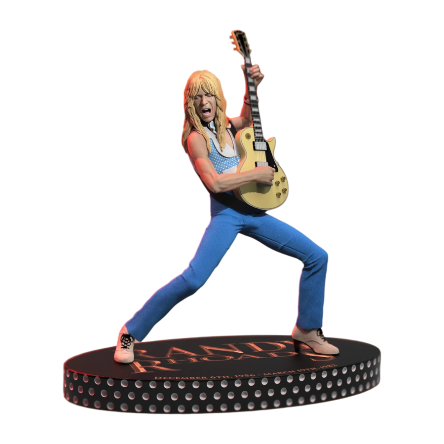 Randy Rhoads 4 - The Early Years (Blue Version) Rock Iconz Statue - Knucklebonz - Statue - Image - Pop Weasel