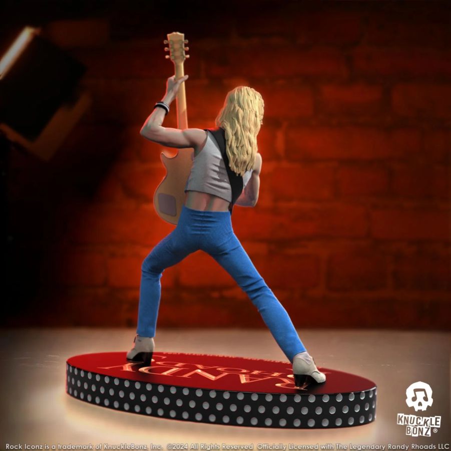 Image Pop Weasel - Image 5 of Randy Rhoads 4 - The Early Years (Blue Version) Rock Iconz Statue - Knucklebonz - Statue - Image - Pop Weasel