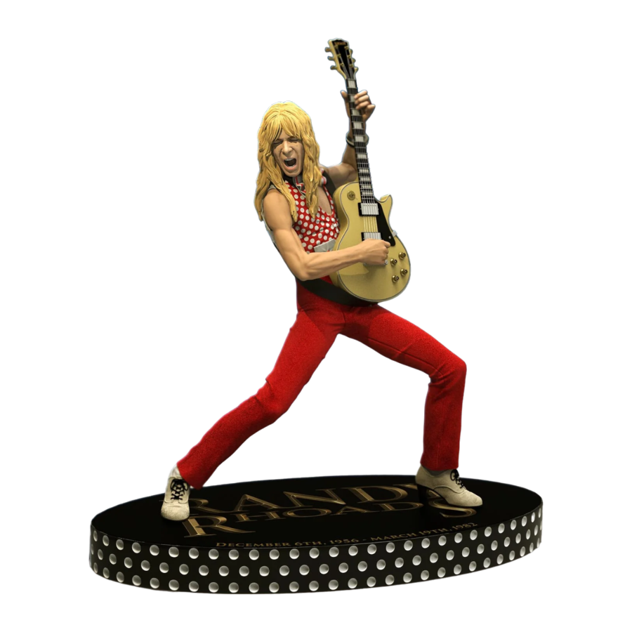 Randy Rhoads IV - The Early Years (Red Version) Rock Iconz Statue - Knucklebonz - Statue - Image - Pop Weasel