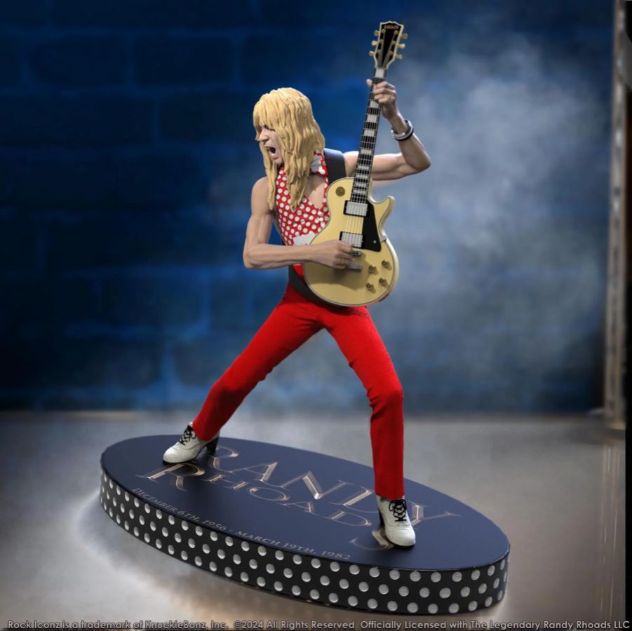 Image Pop Weasel - Image 4 of Randy Rhoads IV - The Early Years (Red Version) Rock Iconz Statue - Knucklebonz - Statue - Image - Pop Weasel