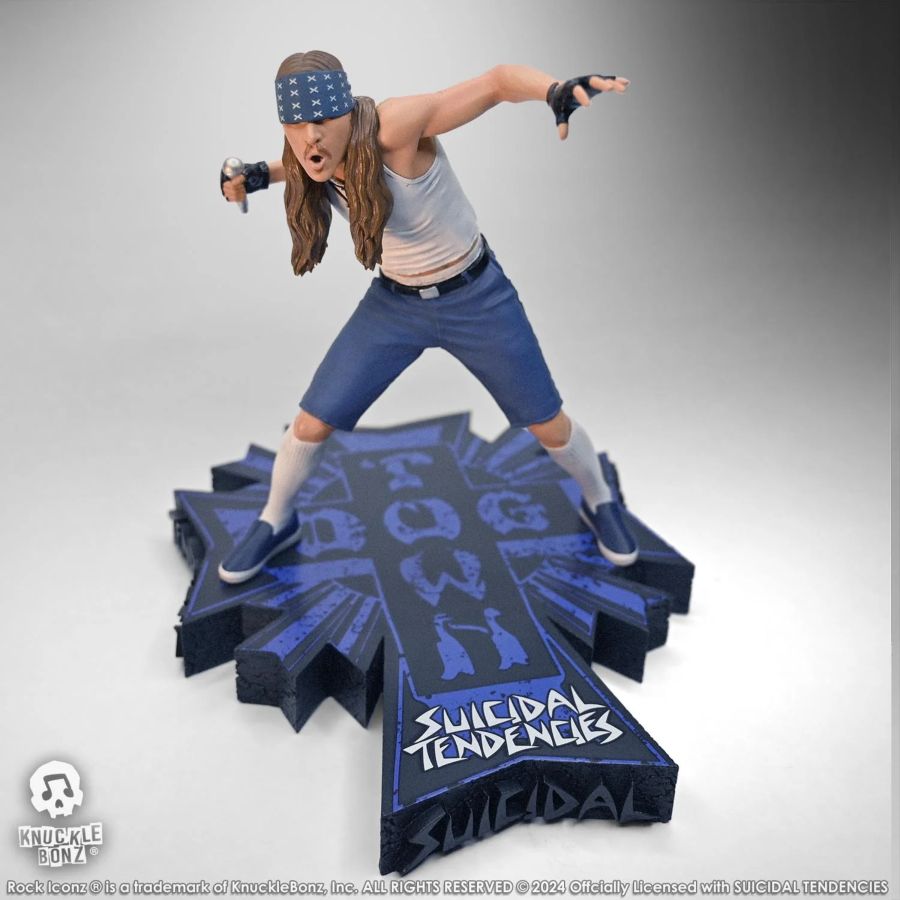 Image Pop Weasel - Image 3 of Suicidal Tendencies - Mike Muir Rock Iconz Statue - Knucklebonz - Statue - Image - Pop Weasel