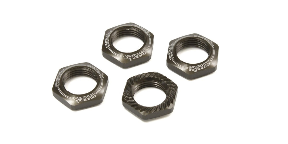 Wheel Nut: Gunmetal Serated(4) - Model - Image - Pop Weasel