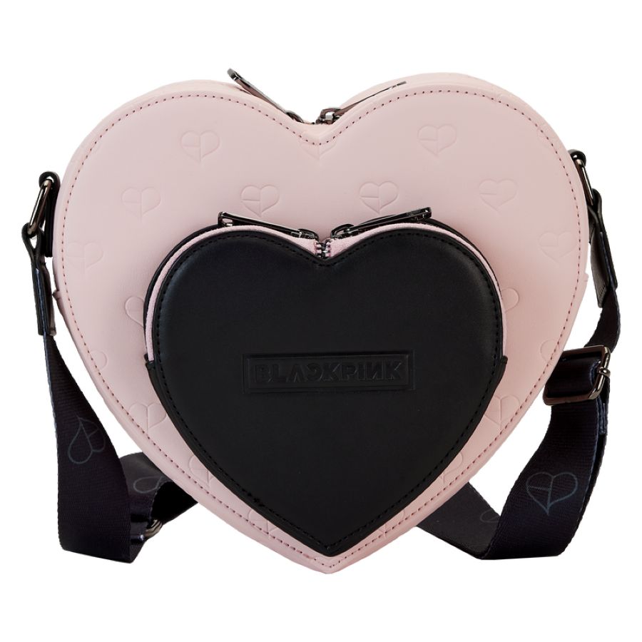 Pop Weasel - Image 2 of Blackpink - All-Over-Print Heart Shaped Crossbody Bag - Loungefly - Bags, Wallets & Purses - Image - Pop Weasel