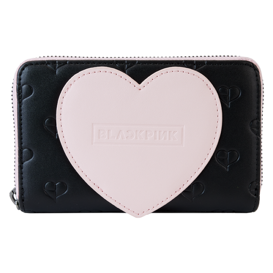 Pop Weasel Image of Blackpink - All-Over-Print Heart Zip Around Wallet - Loungefly