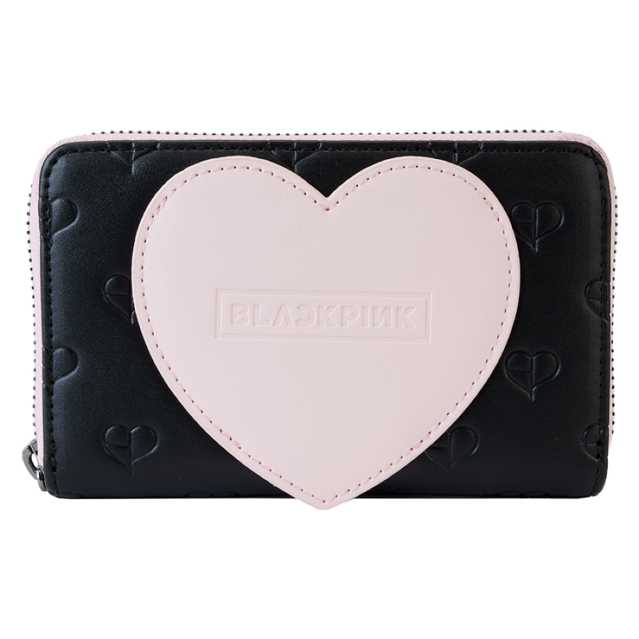 Pop Weasel Image of Blackpink - All-Over-Print Heart Zip Around Wallet - Loungefly - Bags, Wallets & Purses - Image - Pop Weasel