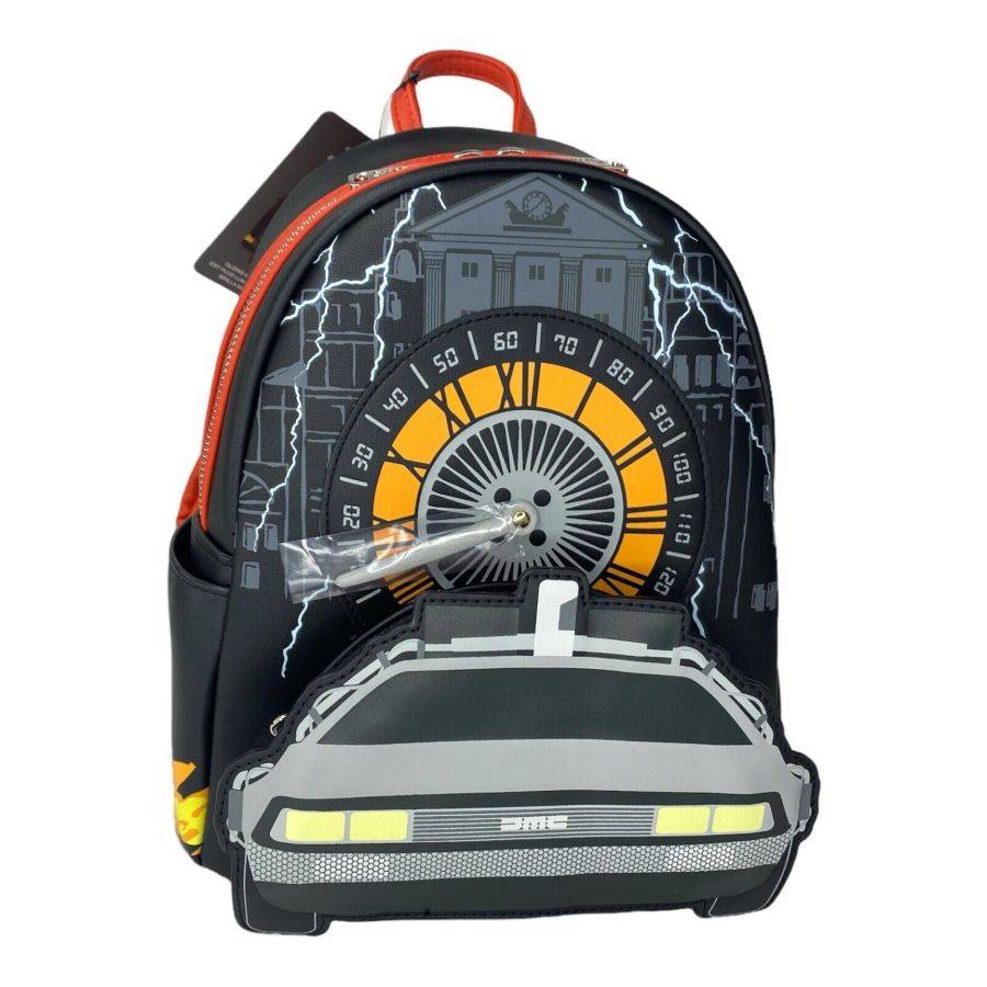 Pop Weasel Image of Back to the Future - DeLorean US Exclusive Mini Backpack [RS] - Loungefly - Bags, Wallets & Purses - Image - Pop Weasel