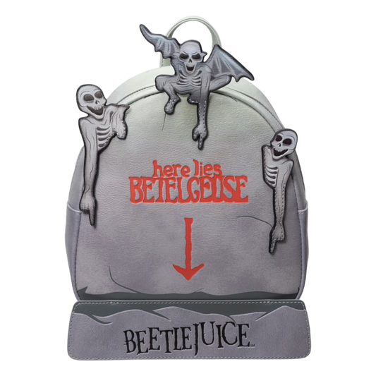 Pop Weasel Image of Beetlejuice - Tombstone US Exclusive Glow Mini Backpack [RS] - Loungefly