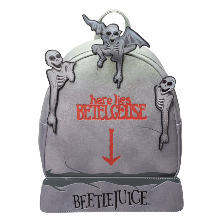 Pop Weasel Image of Beetlejuice - Tombstone US Exclusive Glow Mini Backpack [RS] - Loungefly - Bags, Wallets & Purses - Image - Pop Weasel