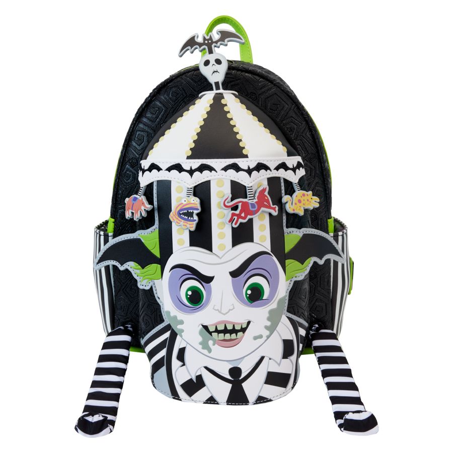 Image Pop Weasel - Image 2 of Beetlejuice - Carousel Light-up Cosplay Mini Backpack - Loungefly - Bags, Wallets & Purses - Image - Pop Weasel