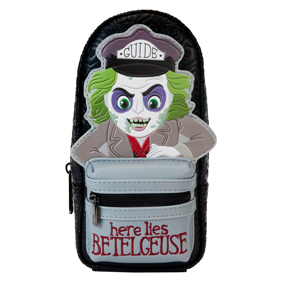 Beetlejuice - Here Lies Betelgeuse Mini Backpack Pencil Case - Loungefly - Bags, Wallets & Purses - Image - Pop Weasel