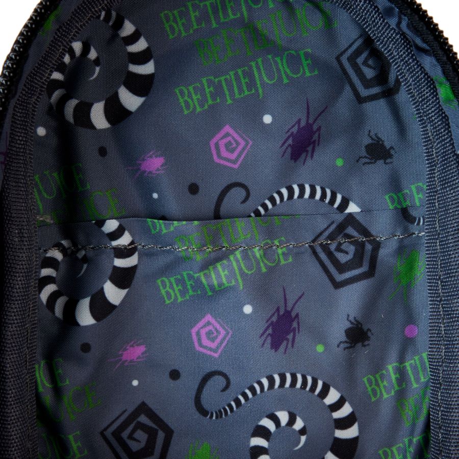 Image Pop Weasel - Image 4 of Beetlejuice - Here Lies Betelgeuse Mini Backpack Pencil Case - Loungefly - Bags, Wallets & Purses - Image - Pop Weasel