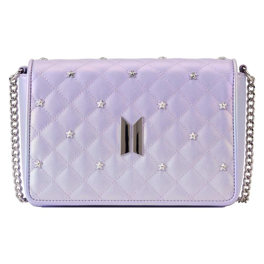 Pop Weasel Image of BTS - Funko Pop! By Loungefly BTS Logo Iridescent Purple Crossbody - Loungefly - Bags, Wallets & Purses - Image - Pop Weasel