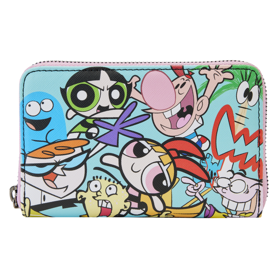 Pop Weasel Image of Cartoon Network - Retro Collage Zip Around Wallet - Loungefly - Bags, Wallets & Purses - Image - Pop Weasel