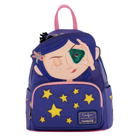 Pop Weasel Image of Coraline - Stars Cosplay Mini Backpack - Loungefly