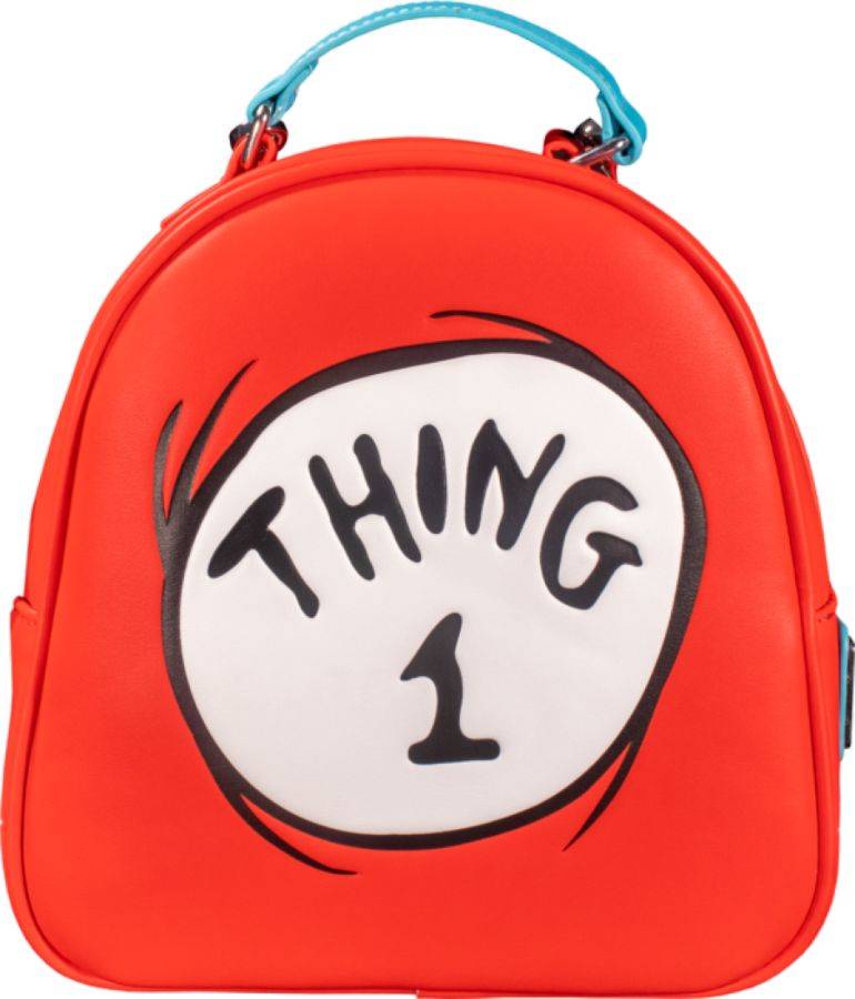 Pop Weasel Image of Dr Seuss - Thing 1 & 2 US Exclusive Reversible Backpack [RS] - Loungefly - Bags, Wallets & Purses - Image - Pop Weasel