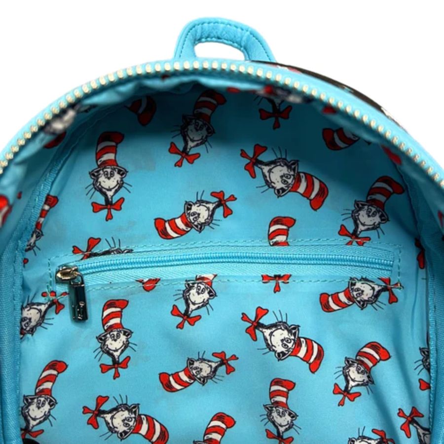 Pop Weasel - Image 3 of Dr Seuss - Cat in the Hat US Exclusive Mini Backpack [RS] - Loungefly - Bags, Wallets & Purses - Image - Pop Weasel