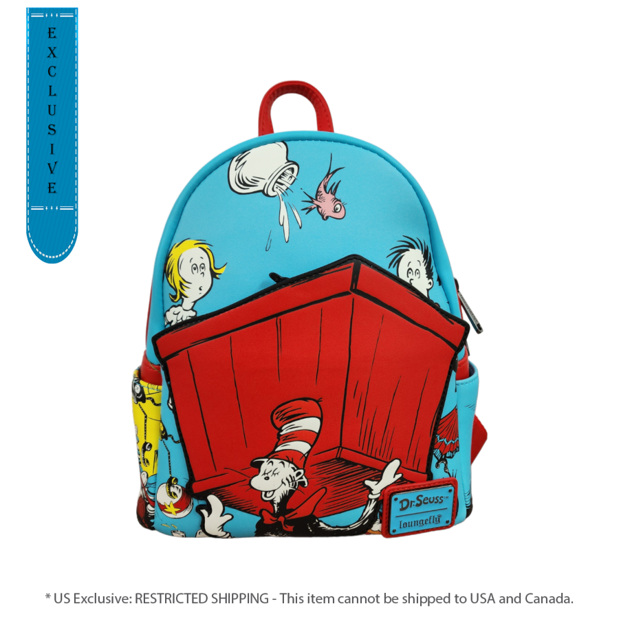 Dr Seuss - Thing 1 & 2 Box US Exclusive Mini Backpack [RS] - Loungefly - Bags, Wallets & Purses - Image - Pop Weasel