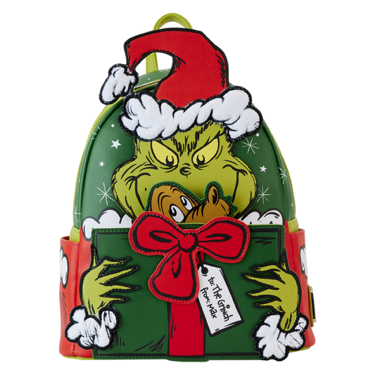 Pop Weasel Image of Dr Seuss - Dr. Seuss' How the Grinch Stole Christmas! Santa Cosplay Mini Backpack - Loungefly