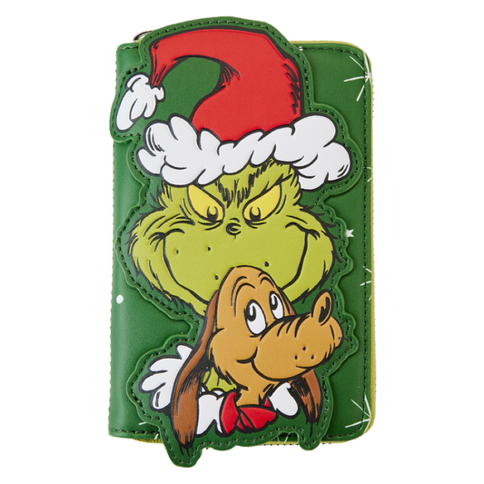 Dr Seuss - Dr. Seuss' How the Grinch Stole Christmas! Santa Cosplay Zip Around Wallet - Loungefly