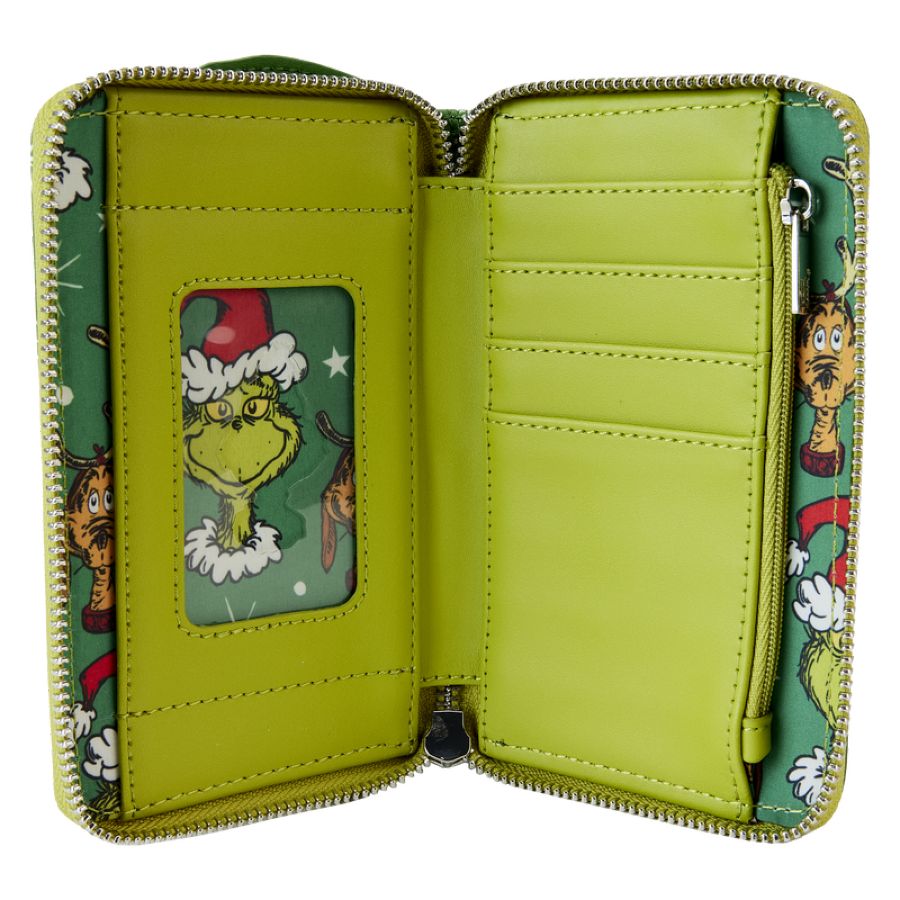 Dr Seuss - Dr. Seuss' How the Grinch Stole Christmas! Santa Cosplay Zip Around Wallet - Loungefly - Bags, Wallets & Purses - Image - Pop Weasel