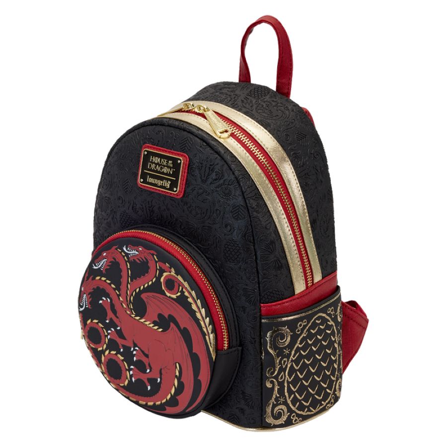 Pop Weasel - Image 2 of House Of The Dragon - All-Over Print House Targaryen Sigil Mini Backpack - Loungefly - Bags, Wallets & Purses - Image - Pop Weasel