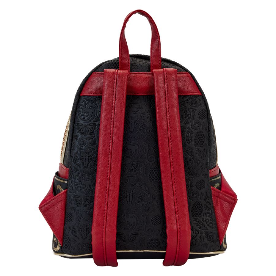 Pop Weasel - Image 3 of House Of The Dragon - All-Over Print House Targaryen Sigil Mini Backpack - Loungefly