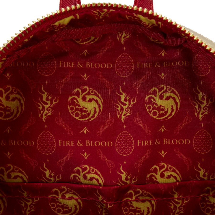 Pop Weasel - Image 5 of House Of The Dragon - All-Over Print House Targaryen Sigil Mini Backpack - Loungefly - Bags, Wallets & Purses - Image - Pop Weasel