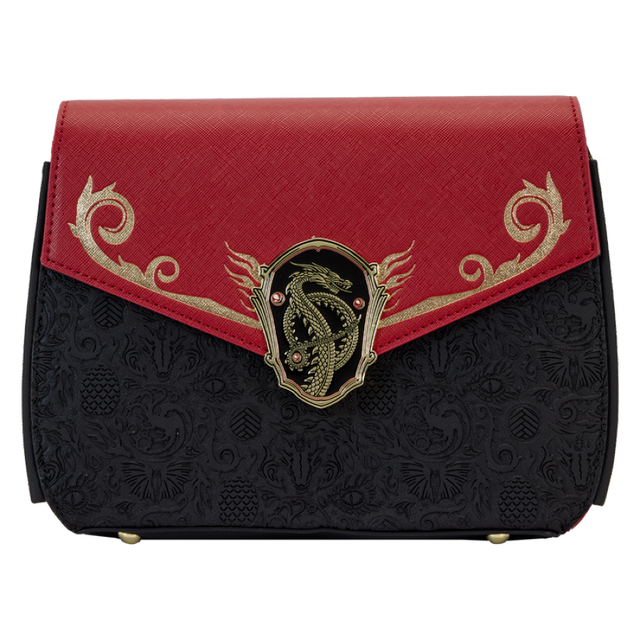 Pop Weasel Image of House Of The Dragon - All-Over Print House Targaryen Crossbody Bag - Loungefly