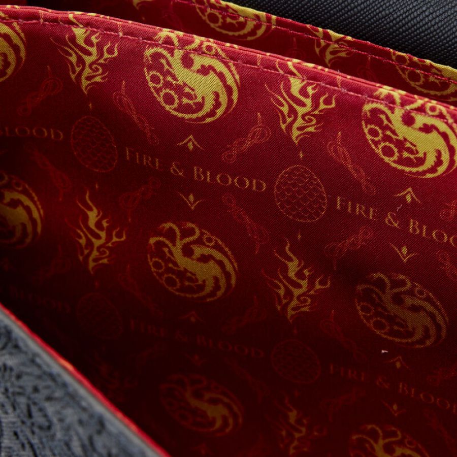 Pop Weasel - Image 5 of House Of The Dragon - All-Over Print House Targaryen Crossbody Bag - Loungefly