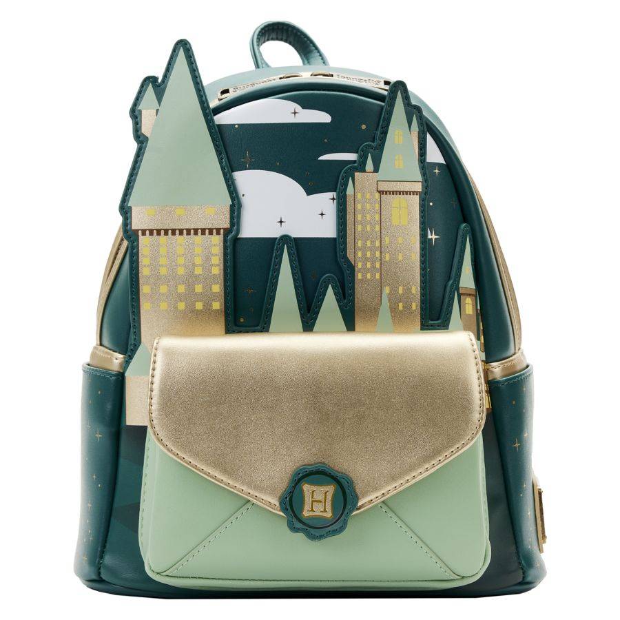 Pop Weasel Image of Harry Potter - Golden Hogwarts Mini Backpack - Loungefly - Bags, Wallets & Purses - Image - Pop Weasel