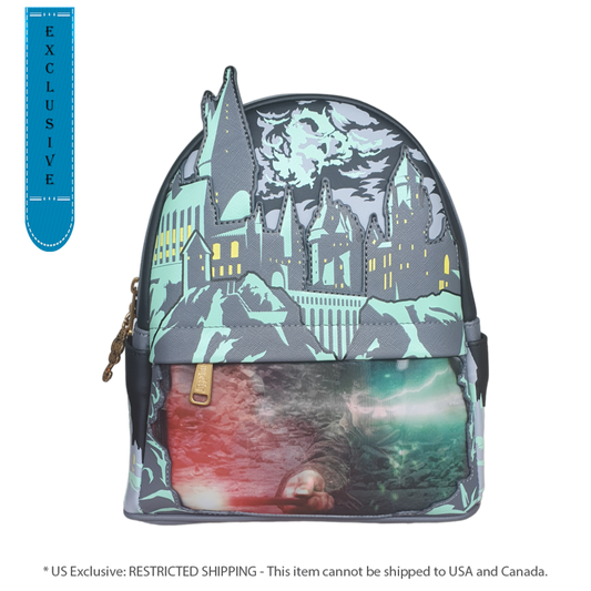 Pop Weasel Image of Harry Potter - Harry Potter Vs Voldemort Duel Scene US Exclusive Mini Backpack [RS] - Loungefly