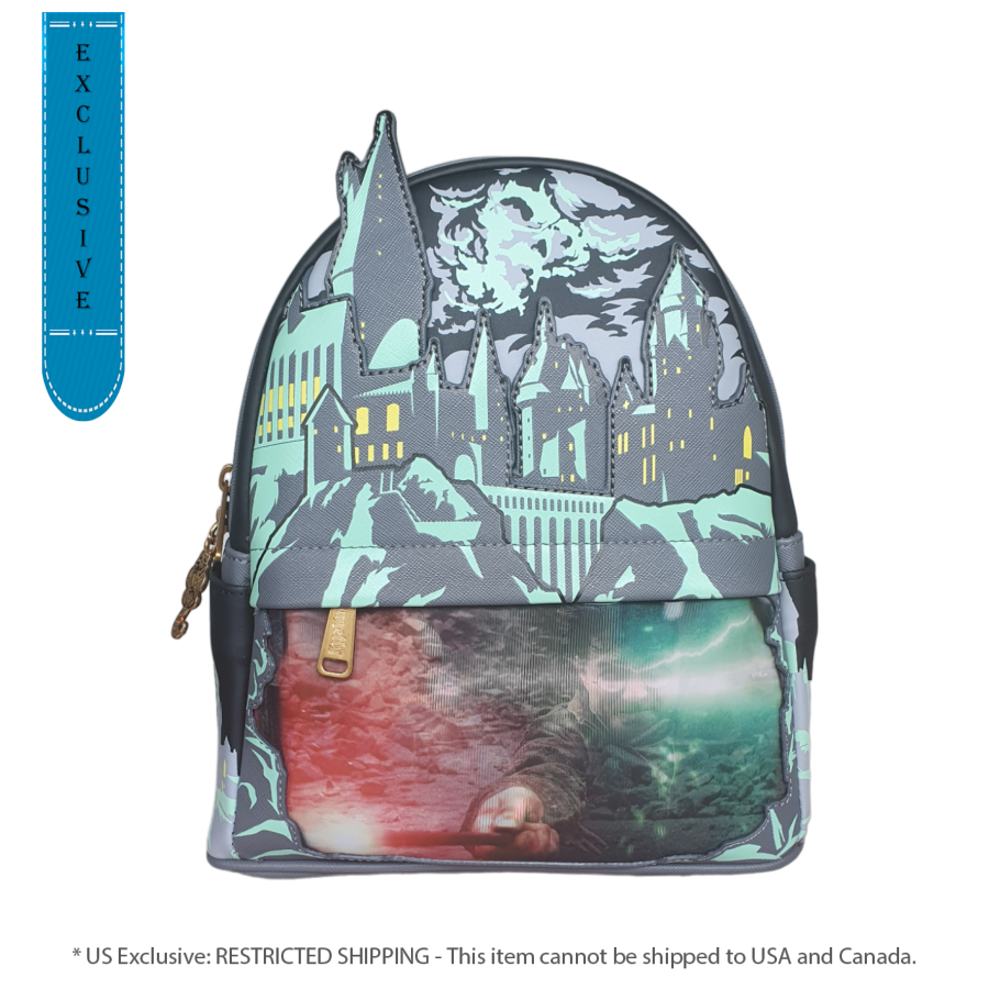 Pop Weasel Image of Harry Potter - Harry Potter Vs Voldemort Duel Scene US Exclusive Mini Backpack [RS] - Loungefly - Bags, Wallets & Purses - Image - Pop Weasel