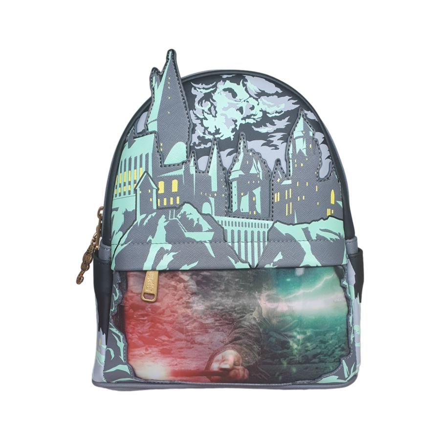 Pop Weasel - Image 2 of Harry Potter - Harry Potter Vs Voldemort Duel Scene US Exclusive Mini Backpack [RS] - Loungefly - Bags, Wallets & Purses - Image - Pop Weasel