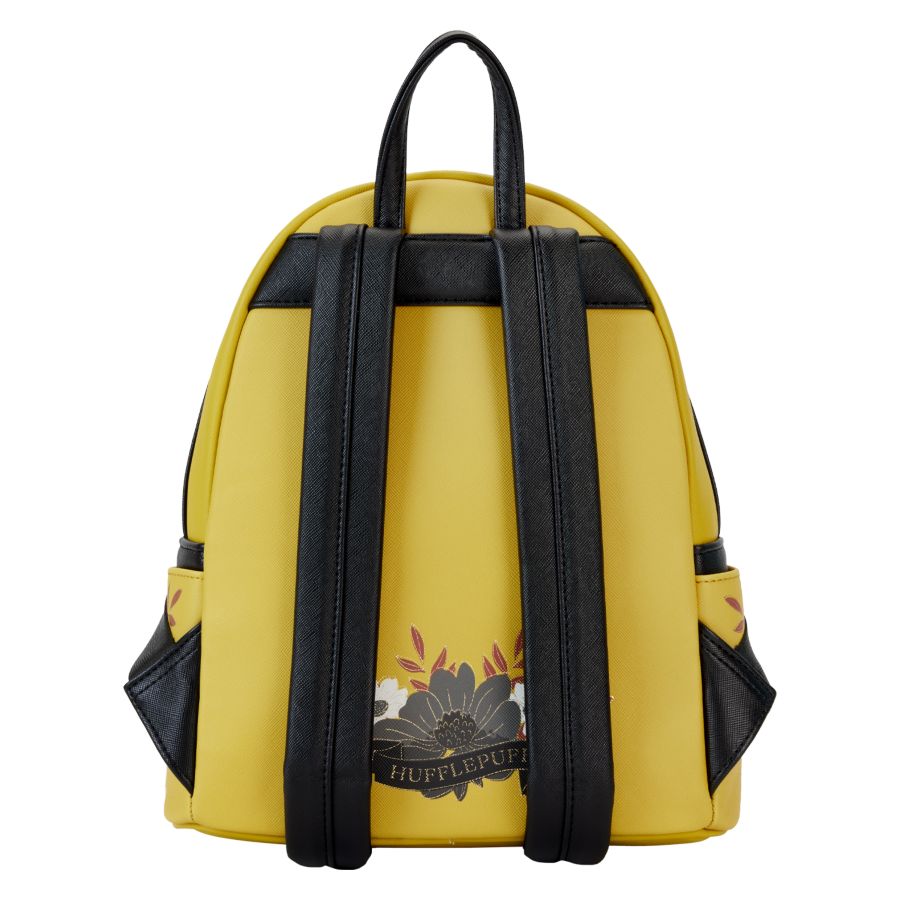 Pop Weasel - Image 4 of Harry Potter - Hufflepuff House Floral Tattoo Mini Backpack - Loungefly - Bags, Wallets & Purses - Image - Pop Weasel