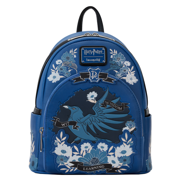 Pop Weasel Image of Harry Potter - Ravenclaw House Floral Tattoo Mini Backpack - Loungefly