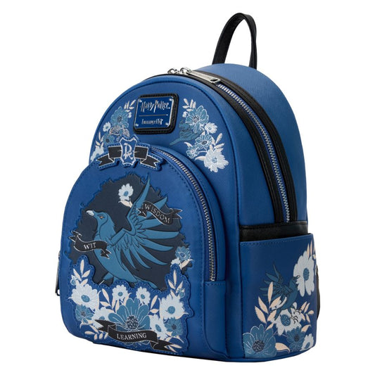 Pop Weasel - Image 2 of Harry Potter - Ravenclaw House Floral Tattoo Mini Backpack - Loungefly