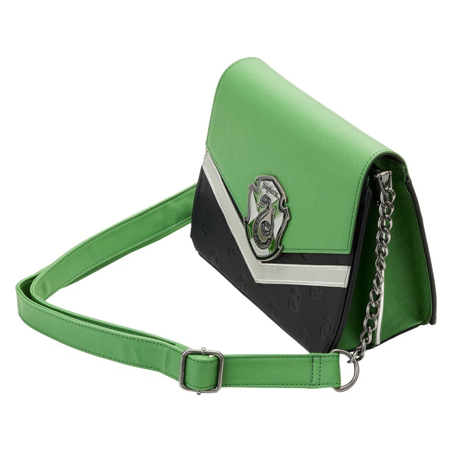 Pop Weasel - Image 3 of Harry Potter - Slytherin Chain Strap Crossbody - Loungefly - Bags, Wallets & Purses - Image - Pop Weasel