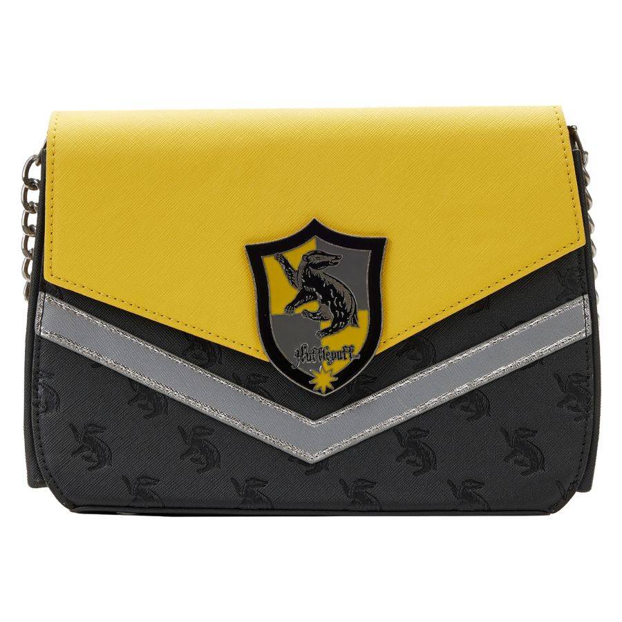 Pop Weasel Image of Harry Potter - Hufflepuff Chain Strap Crossbody - Loungefly - Bags, Wallets & Purses - Image - Pop Weasel