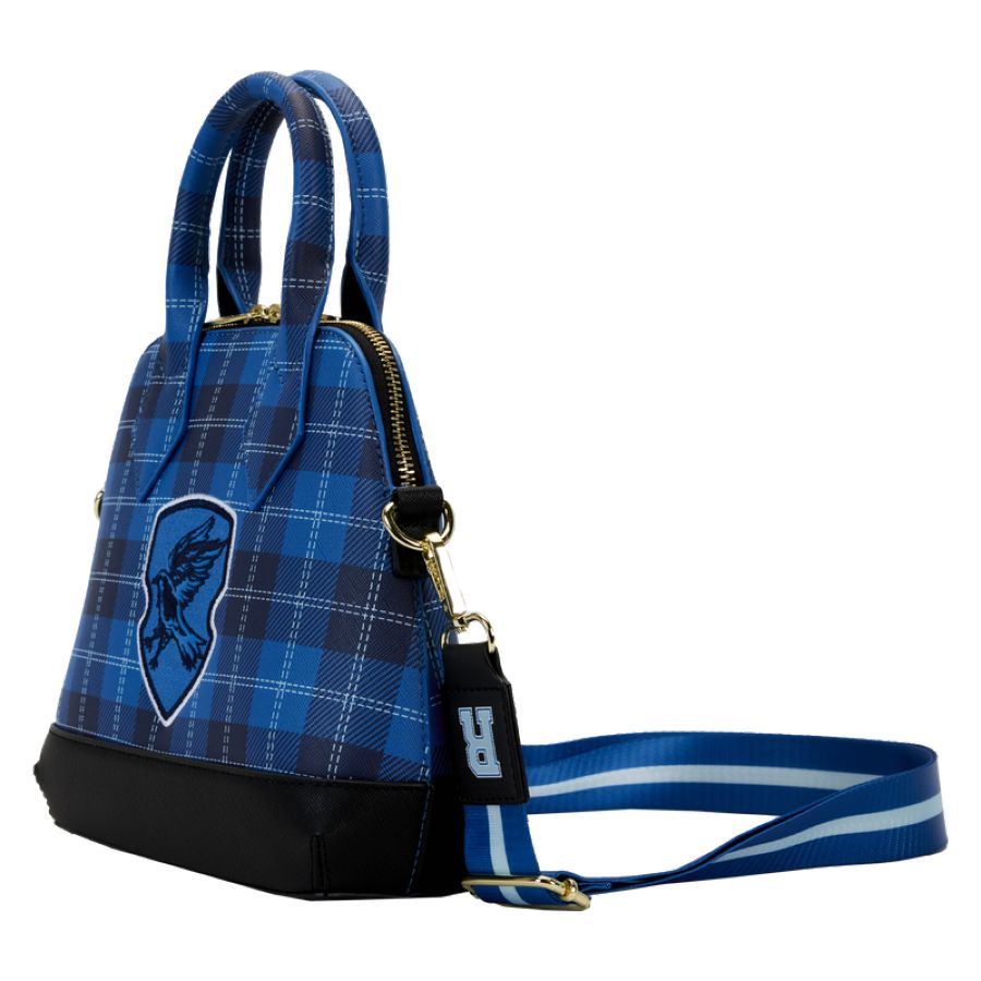 Pop Weasel - Image 2 of Harry Potter - Ravenclaw Patch Varsity Plaid Crossbody Bag - Loungefly