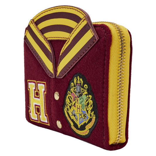 Pop Weasel - Image 2 of Harry Potter - Gryffindor Hogwarts Crest Varsity Jacket Zip Around Wallet - Loungefly