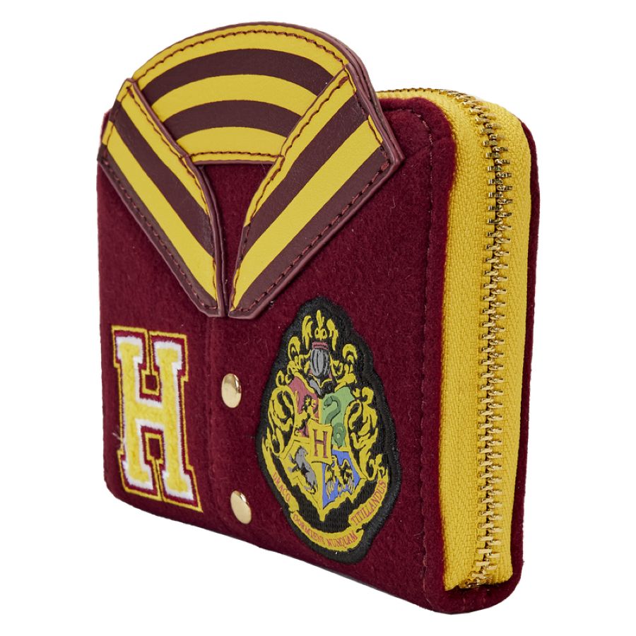 Pop Weasel - Image 2 of Harry Potter - Gryffindor Hogwarts Crest Varsity Jacket Zip Around Wallet - Loungefly - Bags, Wallets & Purses - Image - Pop Weasel