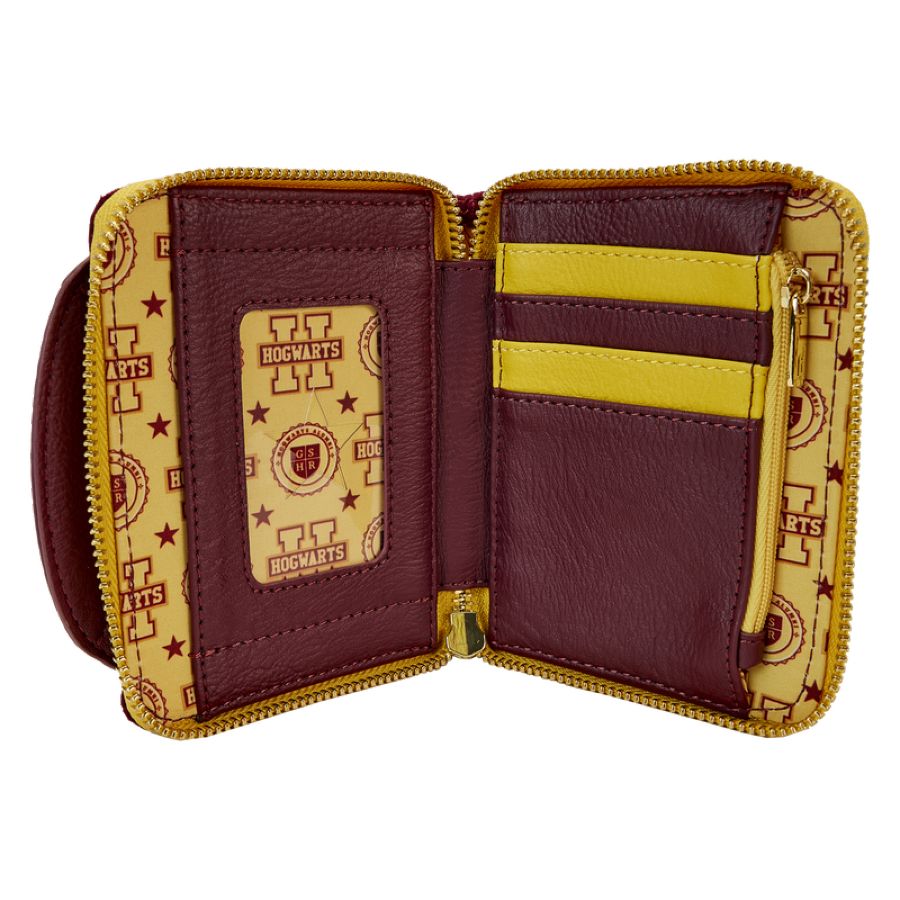 Pop Weasel - Image 4 of Harry Potter - Gryffindor Hogwarts Crest Varsity Jacket Zip Around Wallet - Loungefly - Bags, Wallets & Purses - Image - Pop Weasel