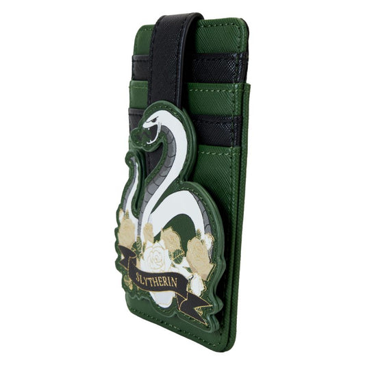 Pop Weasel - Image 2 of Harry Potter - Slytherin House Floral Tattoo Cardholder - Loungefly