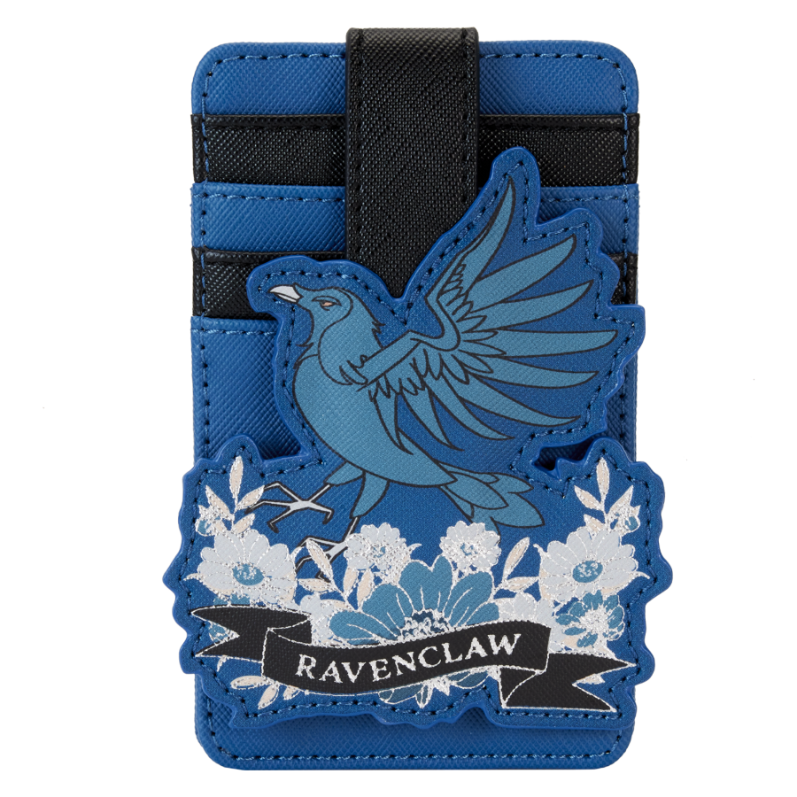 Pop Weasel Image of Harry Potter - Ravenclaw House Floral Tattoo Cardholder - Loungefly - Bags, Wallets & Purses - Image - Pop Weasel